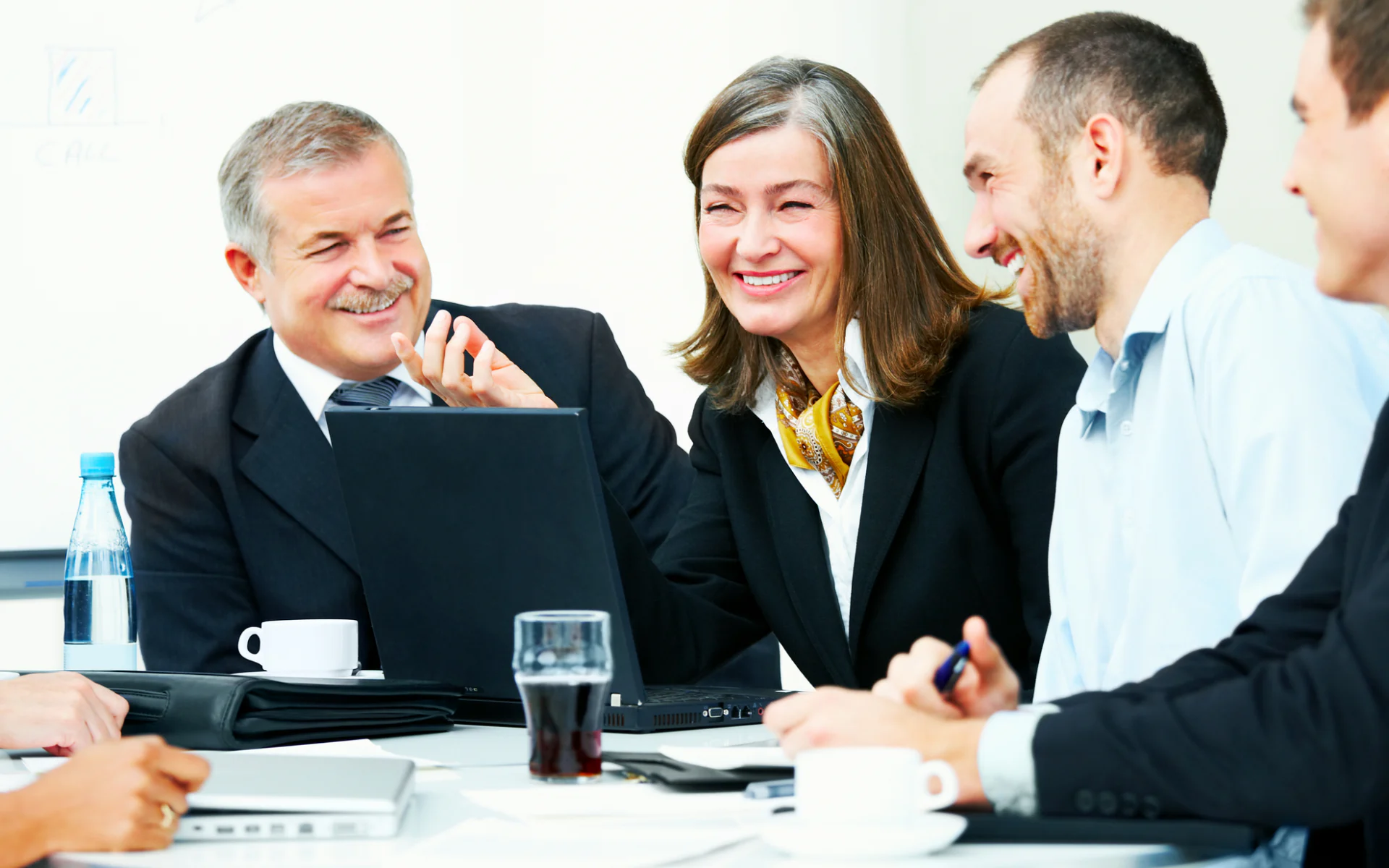 Berkeley Quandt consultants collaborating in a business meeting